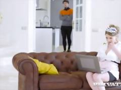 Private com Maid 4 hire Busty Alice Wayne Gets Boss Cock 